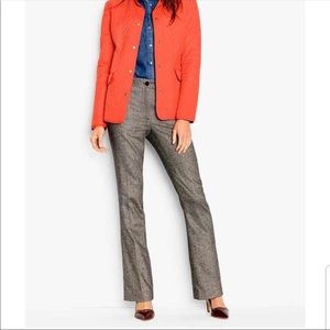 Talbots taupe Tweed Raleigh career pants 12P new light academia